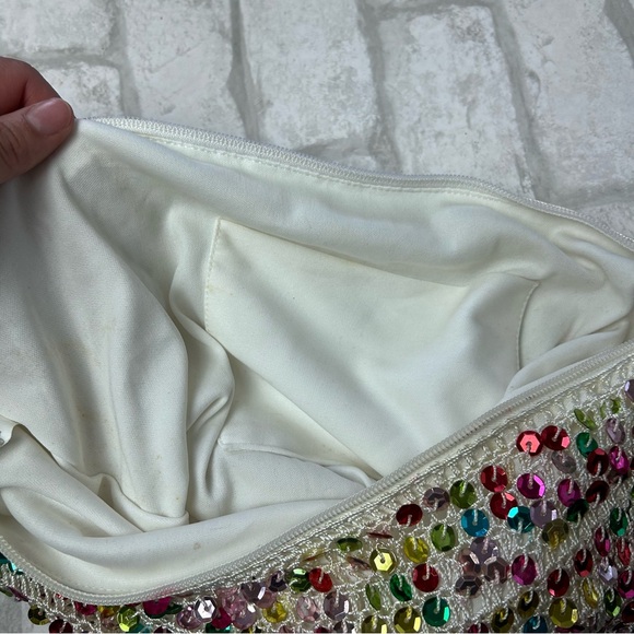 Y2K Sequin Multicolor Crochet Handbag Purse - Picture 8 of 8